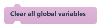 Clear all global variables