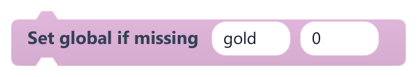 Set global if missing