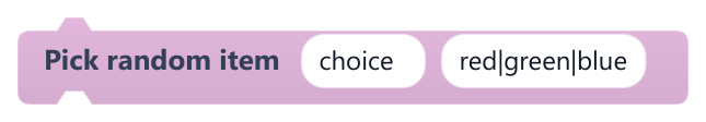 Pick random item