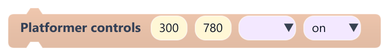 Platformer controls