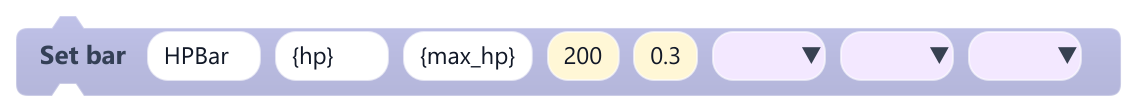 Set bar