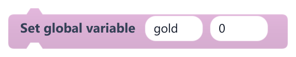 Set global variable