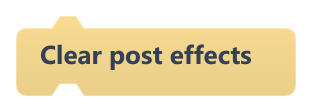 Clear post effects