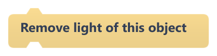 Remove light of this object