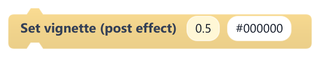 Set vignette (post effect)
