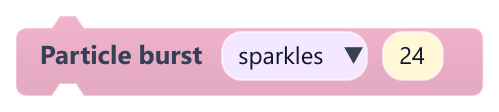 Particle burst