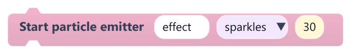 Start particle emitter