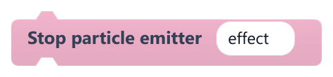Stop particle emitter