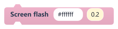 Screen flash