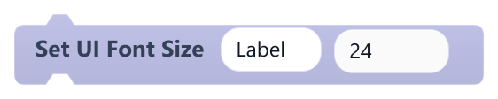 Set UI Font Size