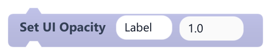 Set UI Opacity