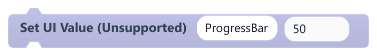 Set UI Value (Unsupported)