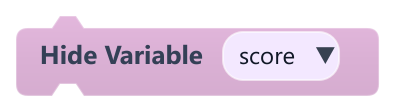 Hide Variable
