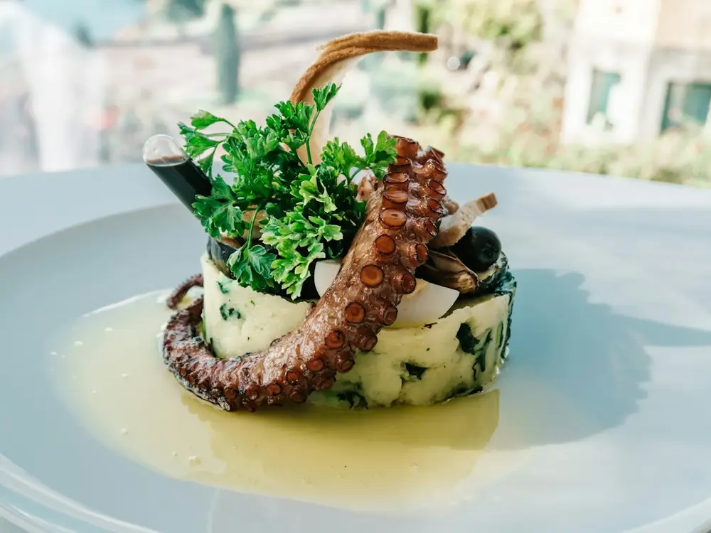 Char-grilled octopus